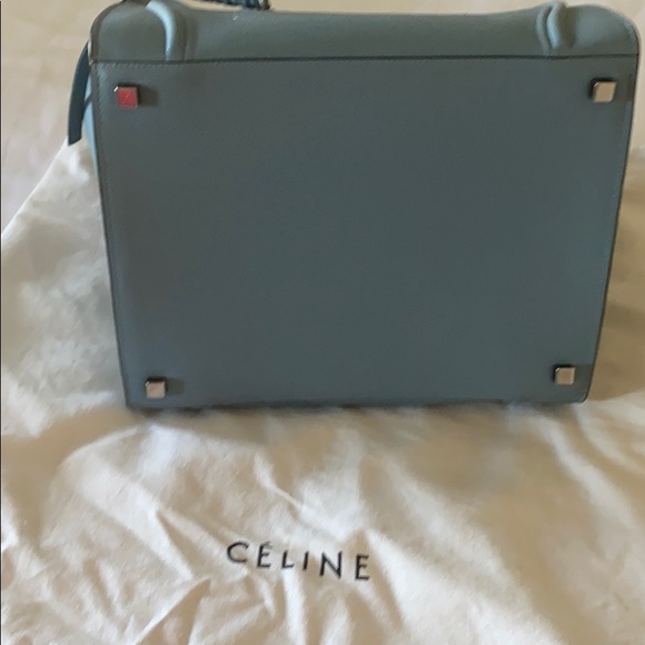 Blue Green Seafoam Medium Celine Phantom - Picture 3 of 11